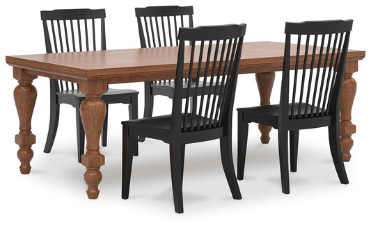 Chadworth Dining Table and 4 Chairs Signature Design by Ashley®
