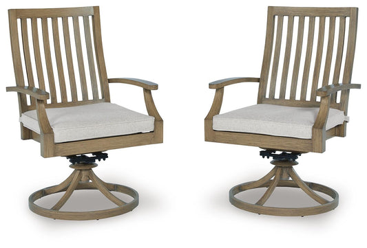Rainier Ranch Swivel Chair w/Cushion (2/CN) Signature Design by Ashley®