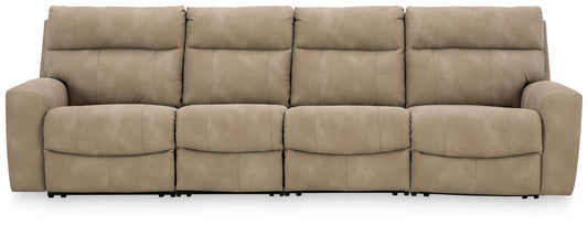 Next-Gen Durapella 4-Piece Power Reclining Sectional Signature Design by Ashley®