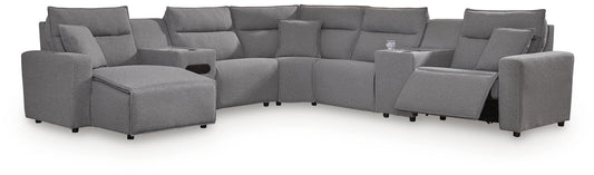 Modmax II 7-Piece Power Reclining Sectional with Chaise and Audio Console Signature Design by Ashley®