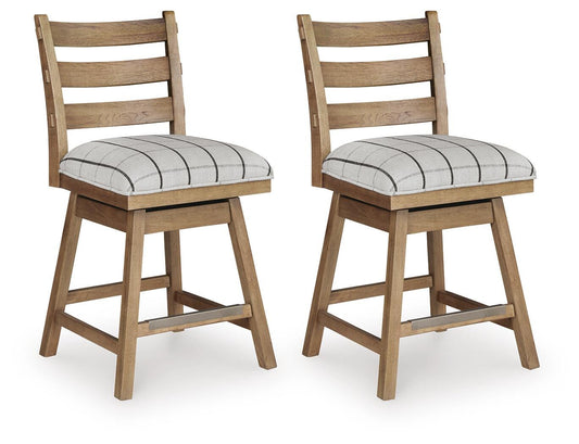 Ridgester UPH Swivel Barstool (2/CN) Benchcraft®