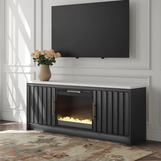 Cadmori 63" TV Stand with Electric Fireplace Signature Design by Ashley®