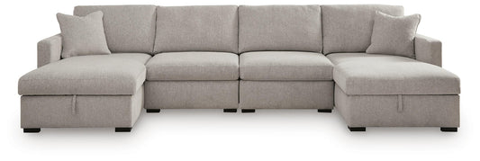 ModMax Luxe 4-Piece Double Storage Chaise Sectional Benchcraft®