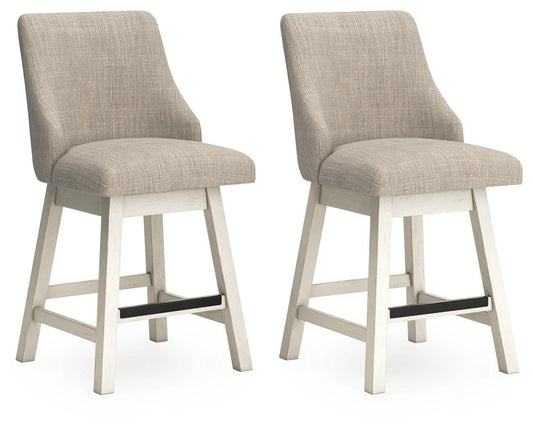 Robbinsdale UPH Swivel Barstool (2/CN) Signature Design by Ashley®