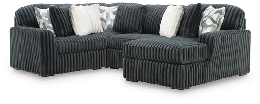 Midnight-Madness 4-Piece Sectional with Chaise Signature Design by Ashley®