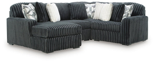 Midnight-Madness 4-Piece Sectional with Chaise Signature Design by Ashley®