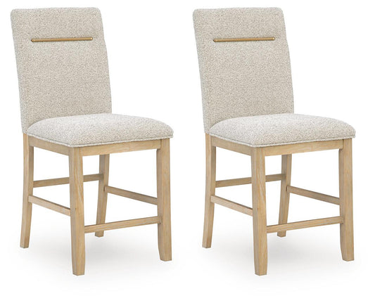 Lasinger Upholstered Barstool (2/CN) Signature Design by Ashley®