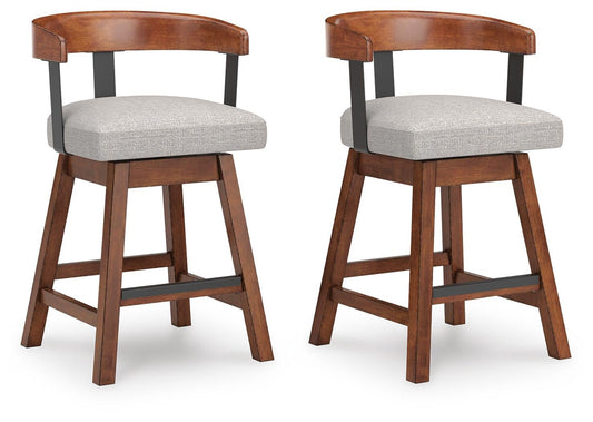Ralene UPH Swivel Barstool (2/CN) Signature Design by Ashley®
