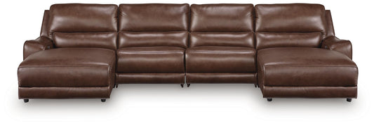 DeepWakes 4-Piece Reclining Sectional with Double Chaise Signature Design by Ashley®