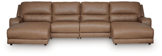 DeepWakes 4-Piece Reclining Sectional with Double Chaise Signature Design by Ashley®