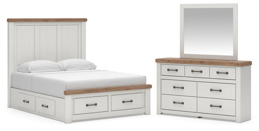 Savonport Panel Storage Bed, Dresser And Mirror Benchcraft®