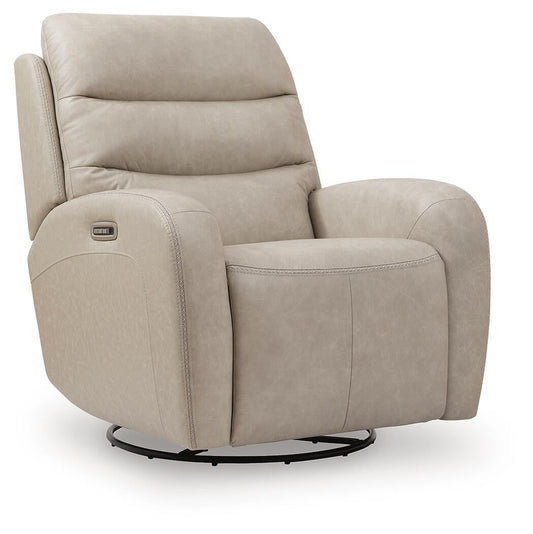 Motion-Max Swivel Glider Power Recliner Signature Design by Ashley®