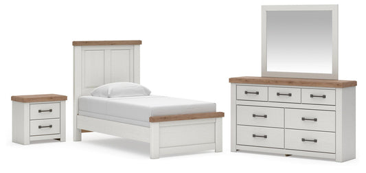 Savonport Panel Bed. Dresser, Mirror And Nightstand Benchcraft®