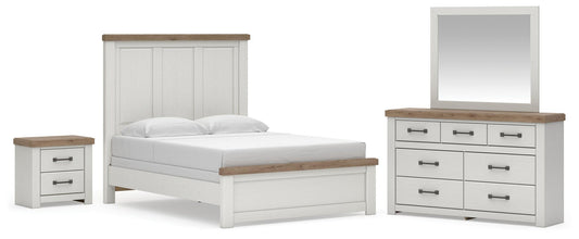 Savonport Panel Bed. Dresser, Mirror And Nightstand Benchcraft®