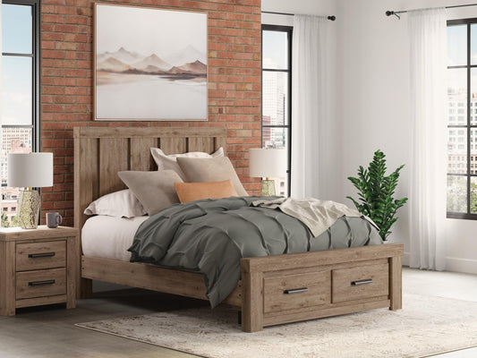 Garistyn Panel Storage Bed, Dresser And Mirror Signature Design by Ashley®