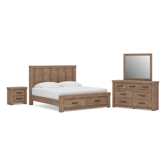 Garistyn Panel Storage Bed. Dresser, Mirror And Nightstand Signature Design by Ashley®