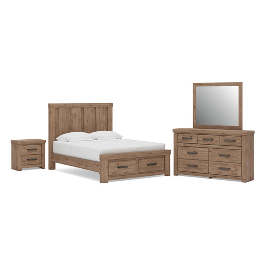 Garistyn Panel Storage Bed. Dresser, Mirror And Nightstand Signature Design by Ashley®
