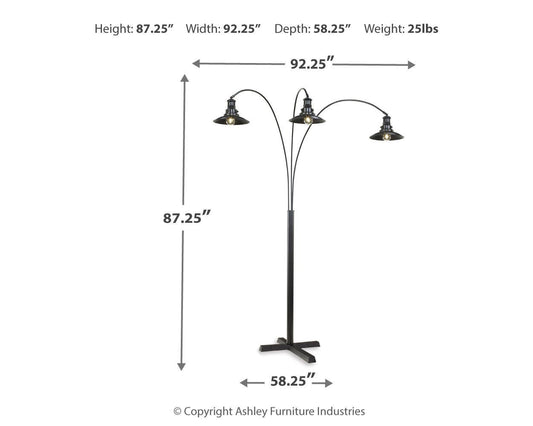 Sheriel Metal Arc Lamp (1/CN) Signature Design by Ashley®