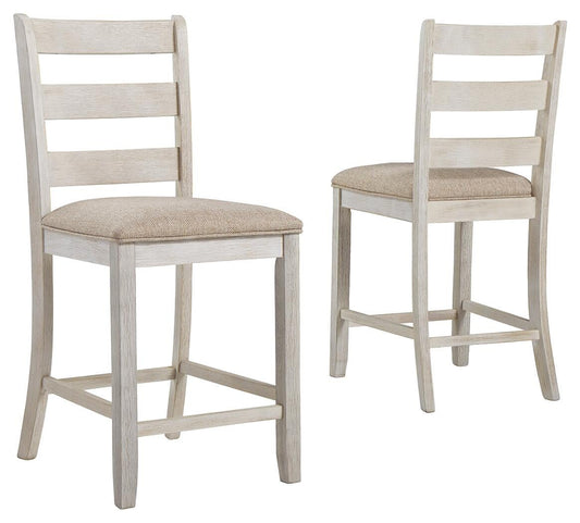 Skempton Upholstered Barstool (2/CN) Signature Design by Ashley®