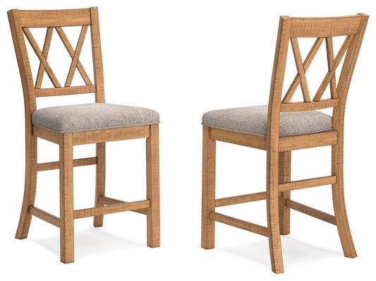 Havonplane Upholstered Barstool (2/CN) Signature Design by Ashley®