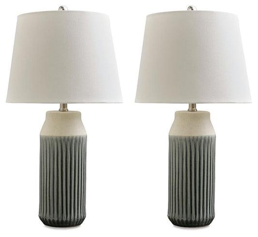 Afener Ceramic Table Lamp (2/CN) Signature Design by Ashley®