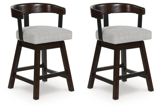 Haddigan UPH Swivel Barstool (2/CN) Signature Design by Ashley®