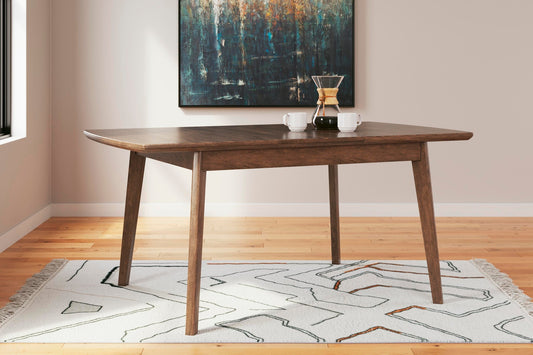 Lyncott RECT DRM Butterfly EXT Table Signature Design by Ashley®