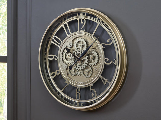 Gilover Wall Clock Signature Design by Ashley®