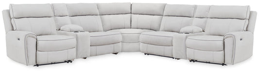 Social Pointe 7-Piece Reclining Sectional with Storage Consoles Signature Design by Ashley®