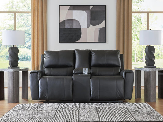Glossmore DBL Rec Loveseat w/Console Signature Design by Ashley®