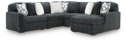 Midnight-Madness 5-Piece Sectional with Chaise Signature Design by Ashley®