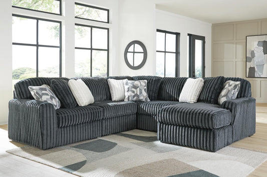 Midnight-Madness 5-Piece Sectional with Chaise Signature Design by Ashley®