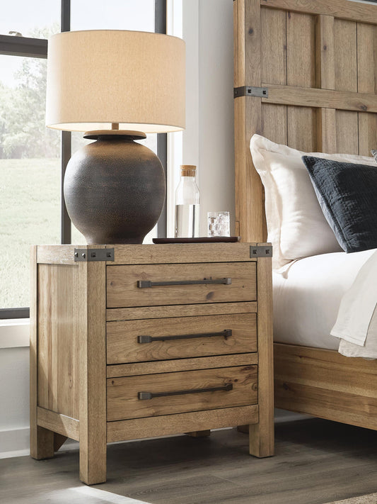 Ridgester Three Drawer Night Stand Benchcraft®