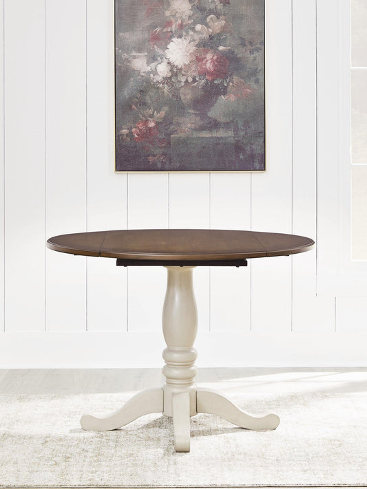 Wirloni Round DRM Drop Leaf Table Signature Design by Ashley®