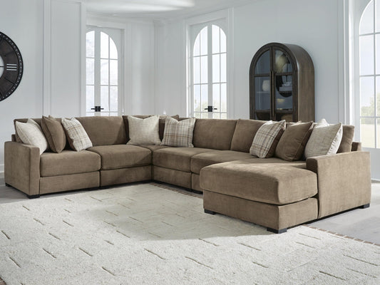 Camellia-Court 6-Piece Sectional with Chaise Benchcraft®