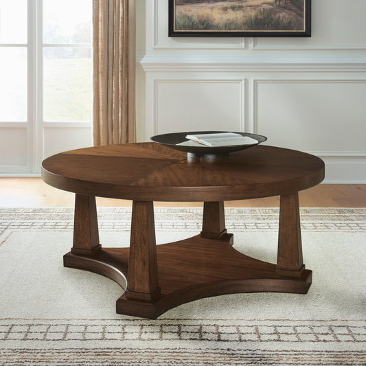 Rustic Plains Round Cocktail Table Signature Design by Ashley®