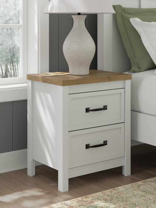 Kerisden Two Drawer Night Stand Signature Design by Ashley®