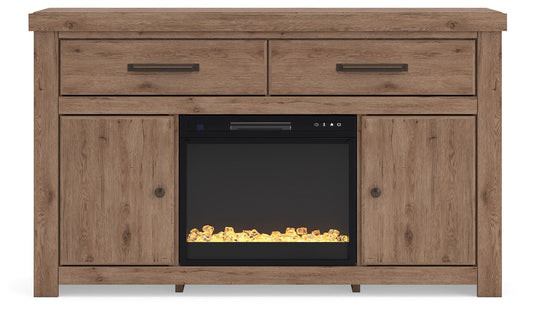 Garistyn 62" TV Stand with Electric Fireplace Signature Design by Ashley®