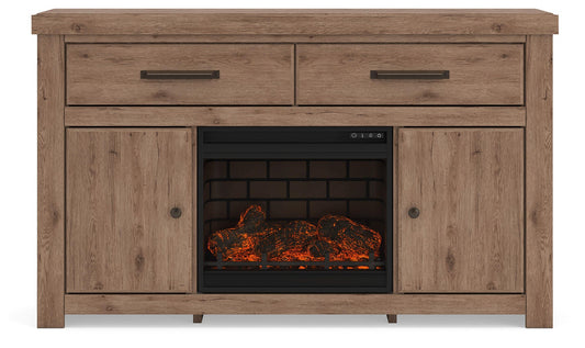 Garistyn 62" TV Stand with Electric Fireplace Signature Design by Ashley®