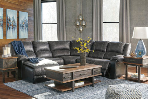 50301-16-19-41-46-77 | Nantahala-Slate 5-Piece Sectional Ashley Furniture