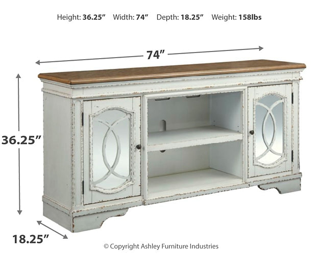 Realyn XL TV Stand w/Fireplace Option Signature Design by Ashley®