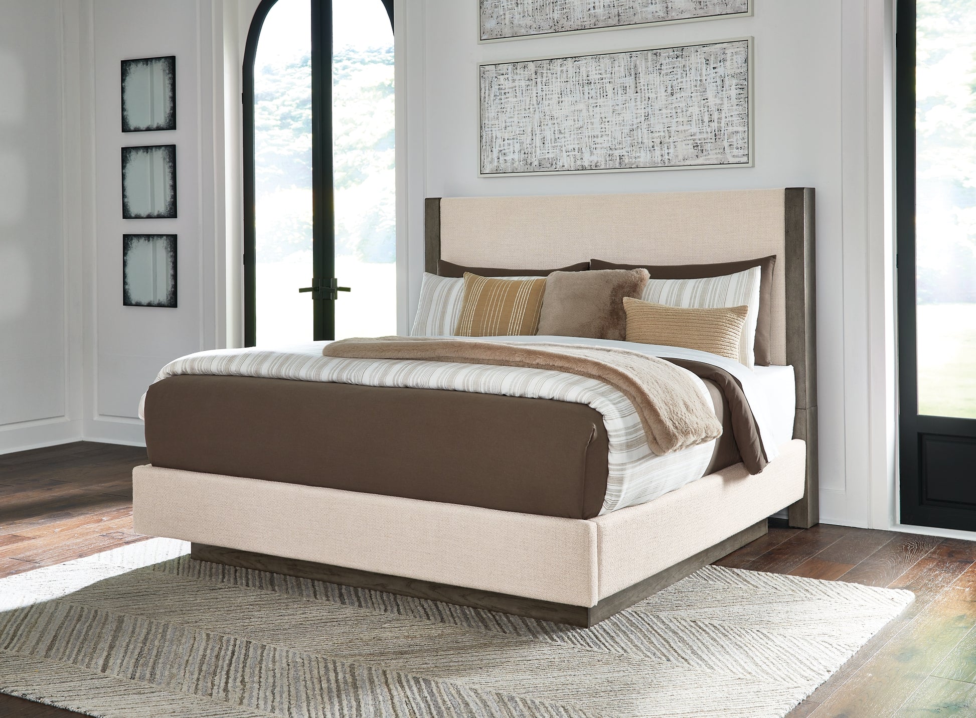 Anibecca  Upholstered Panel Bed Signature Design by Ashley®