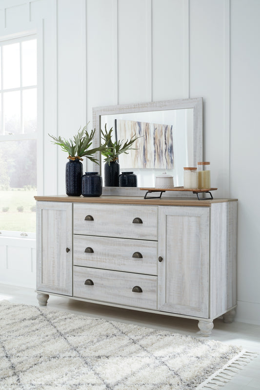 Haven Bay Dresser and Mirror Signature Design by Ashley®