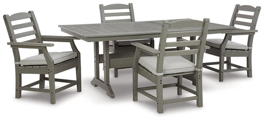 Visola Outdoor Dining Table and 4 Chairs Signature Design by Ashley®