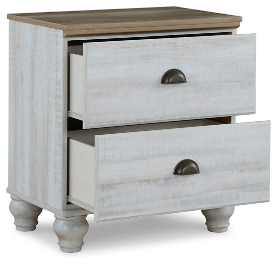 Haven Bay Two Drawer Night Stand Signature Design by Ashley®