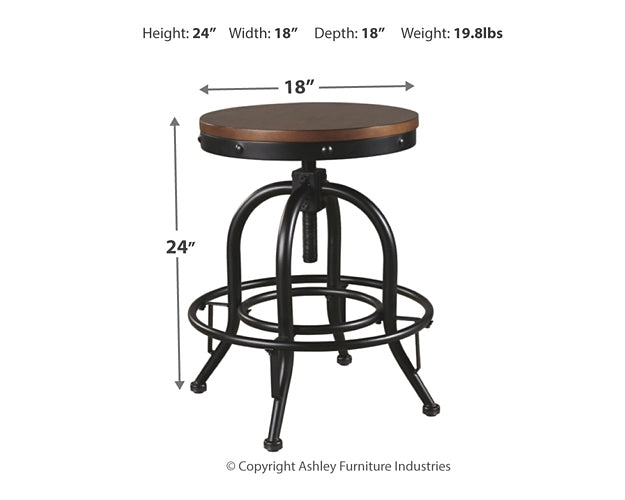 Valebeck Counter Height Dining Table and 4 Barstools Signature Design by Ashley®