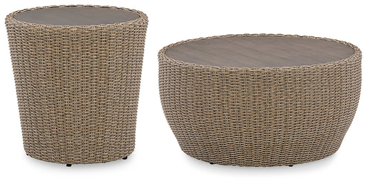 Danson Outdoor Coffee Table with End Table Signature Design by Ashley®