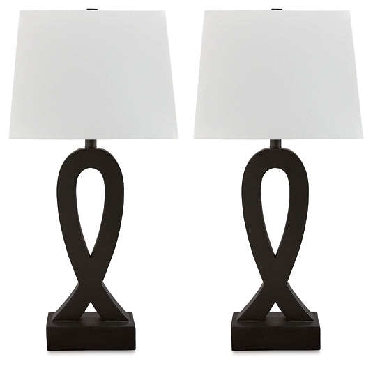 Markellton Poly Table Lamp (2/CN) Signature Design by Ashley®