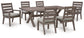 Hillside Barn Outdoor Dining Table and 6 Chairs Signature Design by Ashley®