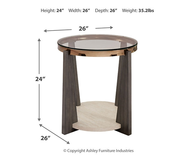 Frazwa Round End Table Signature Design by Ashley®